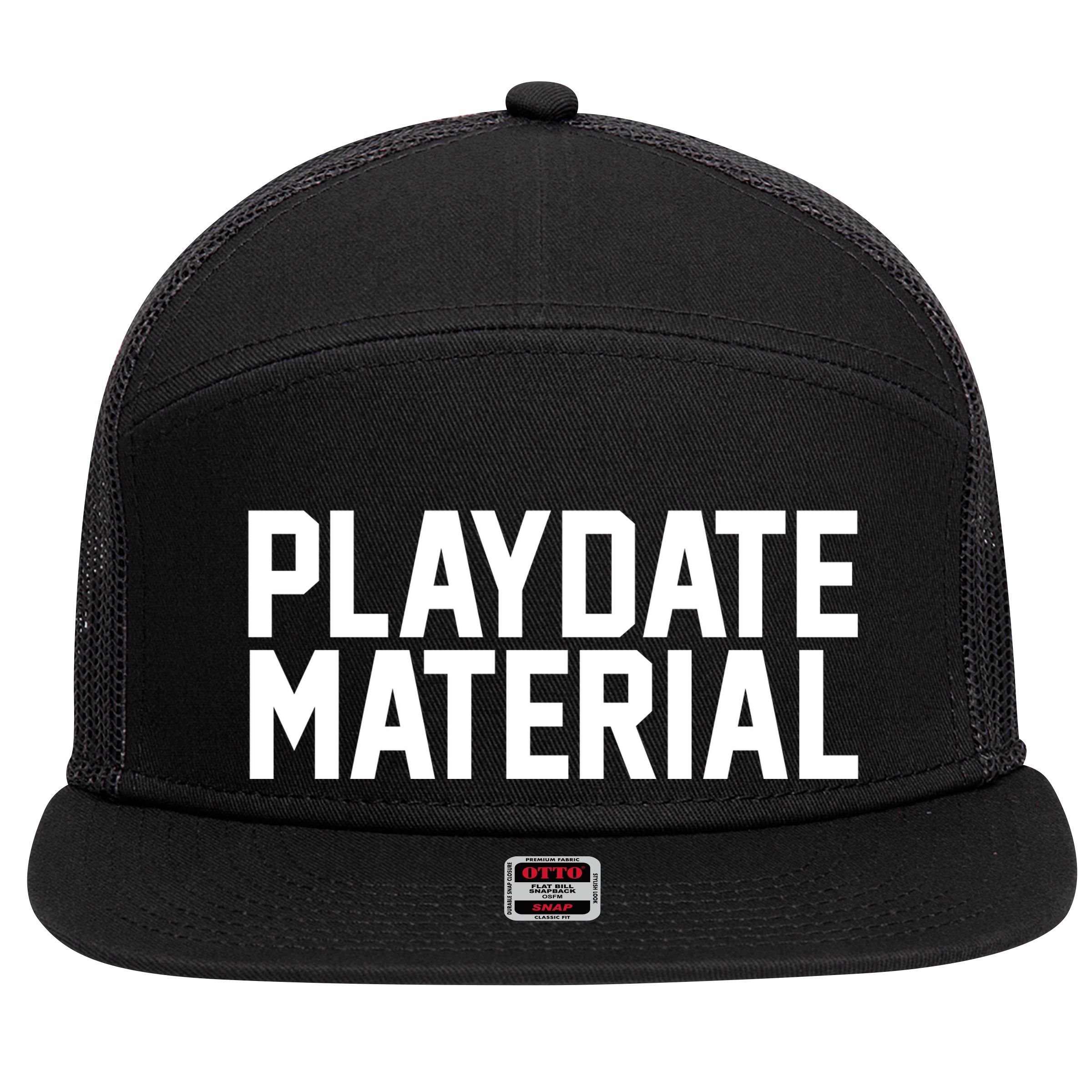 Playdate Material Valentine 7 Panel Mesh Trucker Snapback Hat