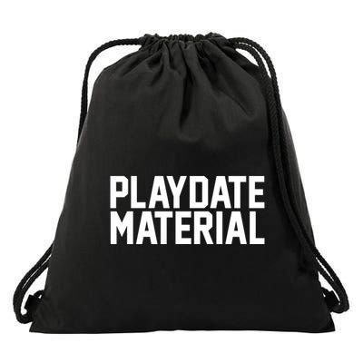 Playdate Material Valentine Drawstring Bag