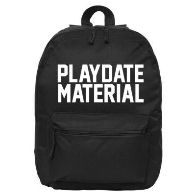 Playdate Material Valentine 16 in Basic Backpack