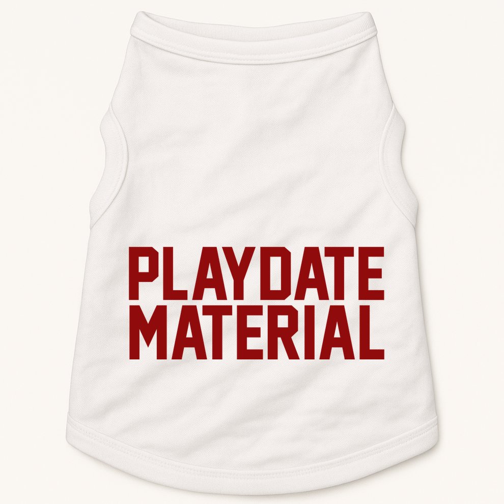 Playdate Material Valentine Doggie Tank