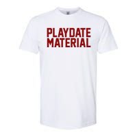 Playdate Material Valentine Softstyle CVC T-Shirt