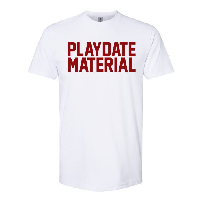 Playdate Material Valentine Softstyle CVC T-Shirt