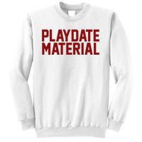 Playdate Material Valentine Sweatshirt