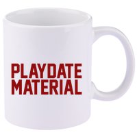 Playdate Material Valentine 11oz C Handle Ceramic Mug