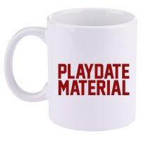 Playdate Material Valentine 11oz C Handle Ceramic Mug