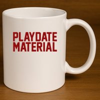 Playdate Material Valentine 11oz C Handle Ceramic Mug