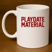 Playdate Material Valentine 11oz C Handle Ceramic Mug
