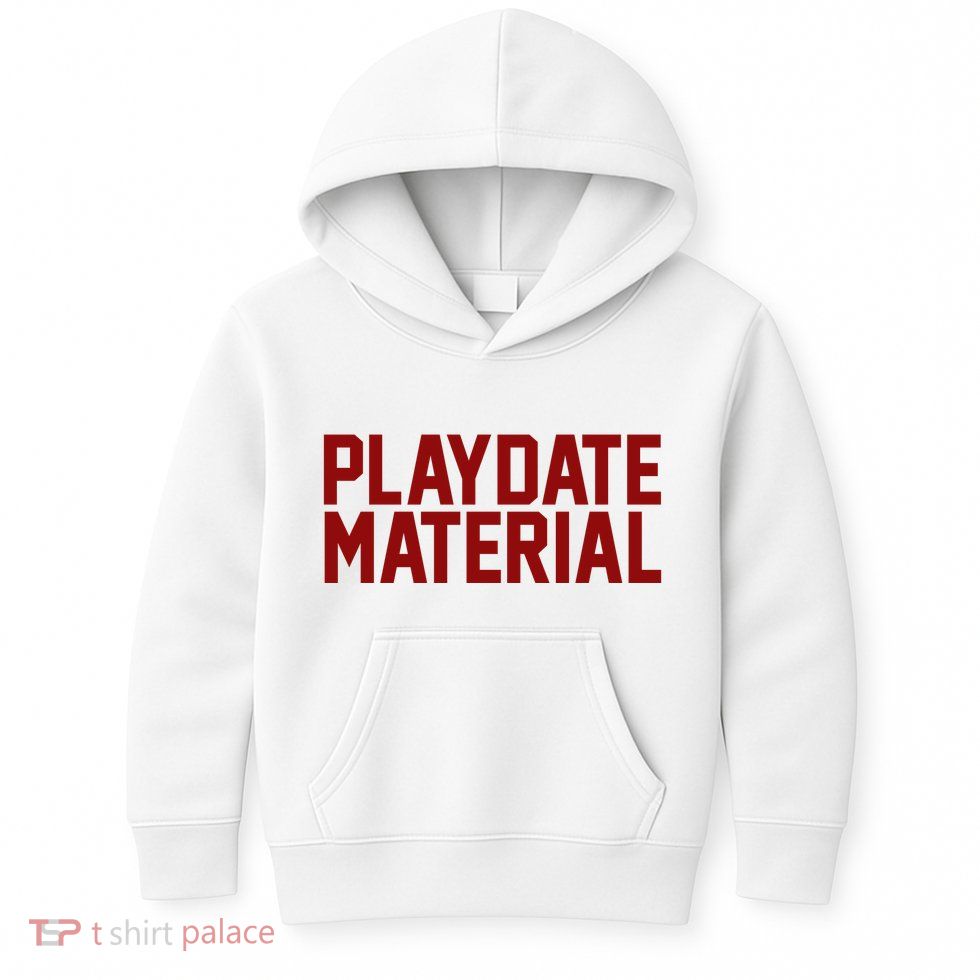 Playdate Material Valentine Kids Hoodie