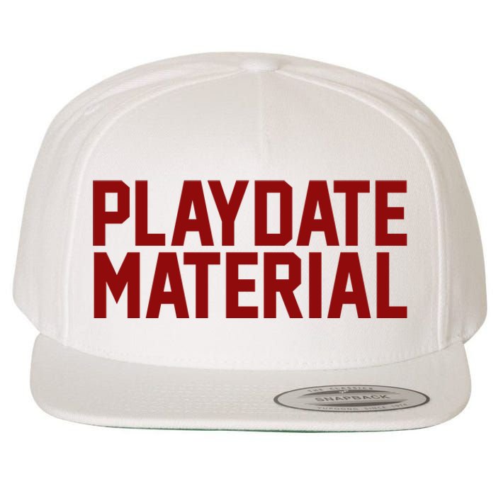 Playdate Material Valentine Wool Snapback Cap