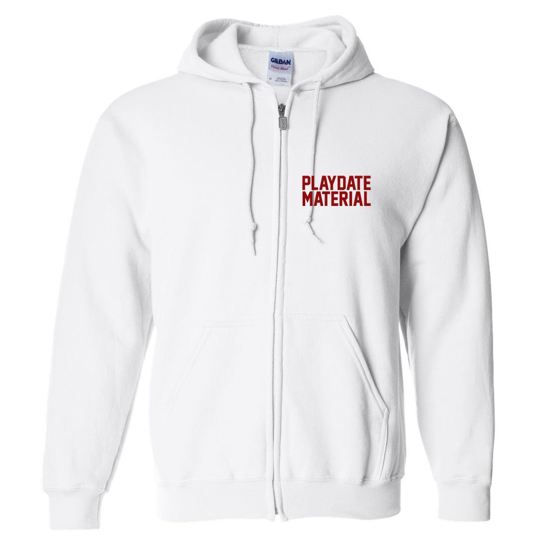 Playdate Material Valentine Full Zip Hoodie