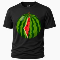 Palestine Map Watermelon Arabic Calligraphy Cooling Performance Crew T-Shirt
