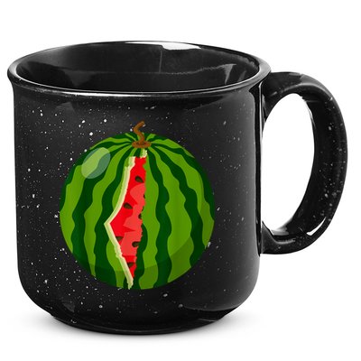 Palestine Map Watermelon Arabic Calligraphy 15oz Campfire Ceramic Mug