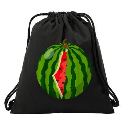 Palestine Map Watermelon Arabic Calligraphy Drawstring Bag