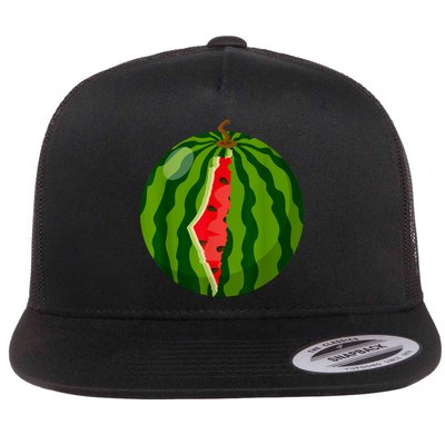 Palestine Map Watermelon Arabic Calligraphy Flatbill Hat