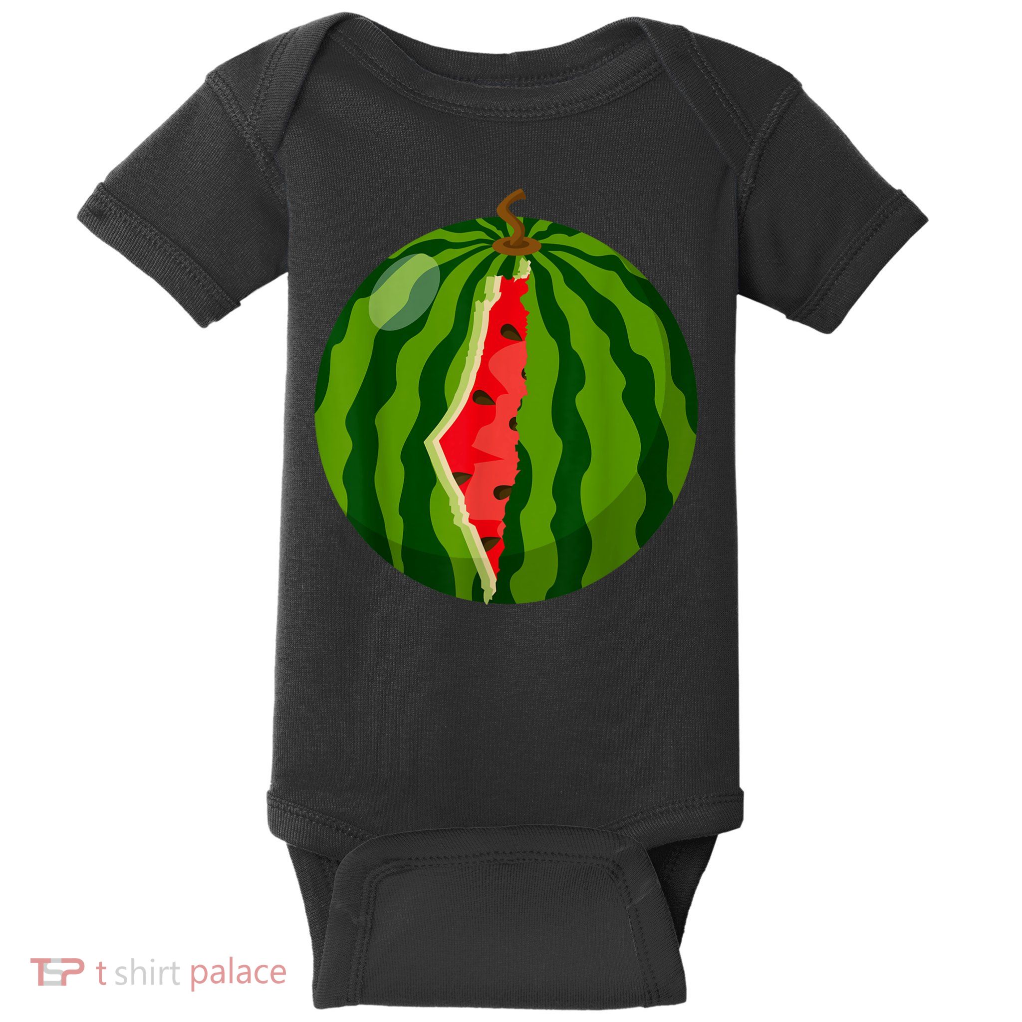 Palestine Map Watermelon Arabic Calligraphy Baby Bodysuit