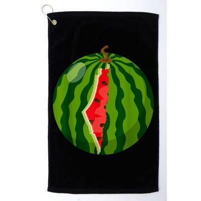 Palestine Map Watermelon Arabic Calligraphy Golf Towel