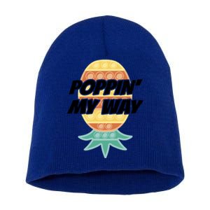 Poppin' My Way Gift Upside Down Pineapple Gift Swingers Gift Short Acrylic Beanie