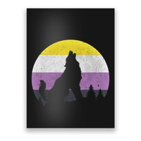 Pride Month Wolf Non Binary Equality Wolf Poster