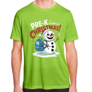 Prek My Way To Christmas Cute Snow Preschool Snowflake Great Gift Adult ChromaSoft Performance T-Shirt