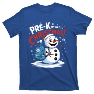 Prek My Way To Christmas Cute Snow Preschool Snowflake Great Gift T-Shirt