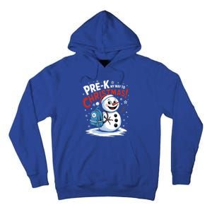 Prek My Way To Christmas Cute Snow Preschool Snowflake Great Gift Tall Hoodie