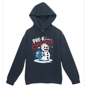 Prek My Way To Christmas Cute Snow Preschool Snowflake Great Gift Urban Pullover Hoodie