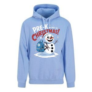 Prek My Way To Christmas Cute Snow Preschool Snowflake Great Gift Unisex Surf Hoodie