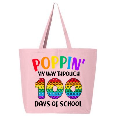 Poppin My Way Through 100 Days Of School Kids 100th Day Pop 25L Jumbo Tote