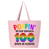 Poppin My Way Through 100 Days Of School Kids 100th Day Pop 25L Jumbo Tote