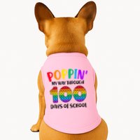 Poppin My Way Through 100 Days Of School Kids 100th Day Pop Doggie Tank