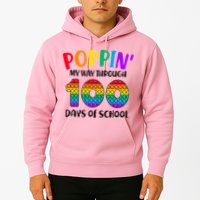 Poppin My Way Through 100 Days Of School Kids 100th Day Pop Hoodie
