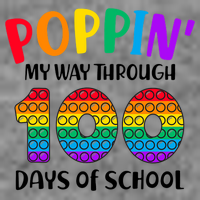 Poppin My Way Through 100 Days Of School Kids 100th Day Pop Tall Sweatshirt