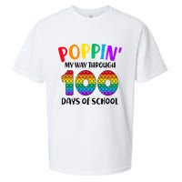 Poppin My Way Through 100 Days Of School Kids 100th Day Pop Sueded Cloud Jersey T-Shirt