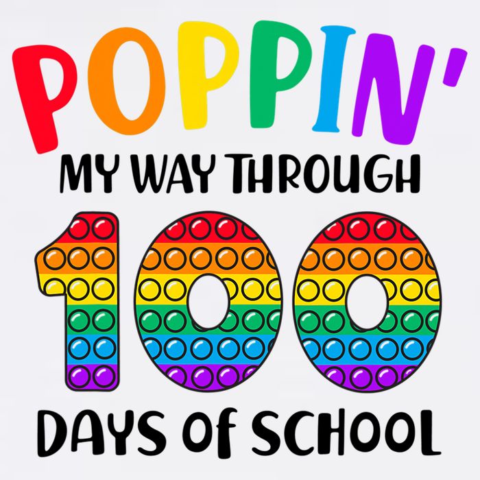 Poppin My Way Through 100 Days Of School Kids 100th Day Pop Performance Shirt