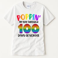 Poppin My Way Through 100 Days Of School Kids 100th Day Pop Tall T-Shirt