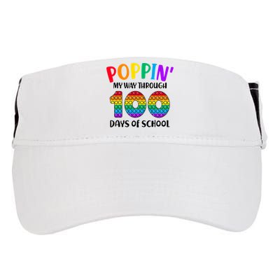 Poppin My Way Through 100 Days Of School Kids 100th Day Pop Adult Drive Performance Visor