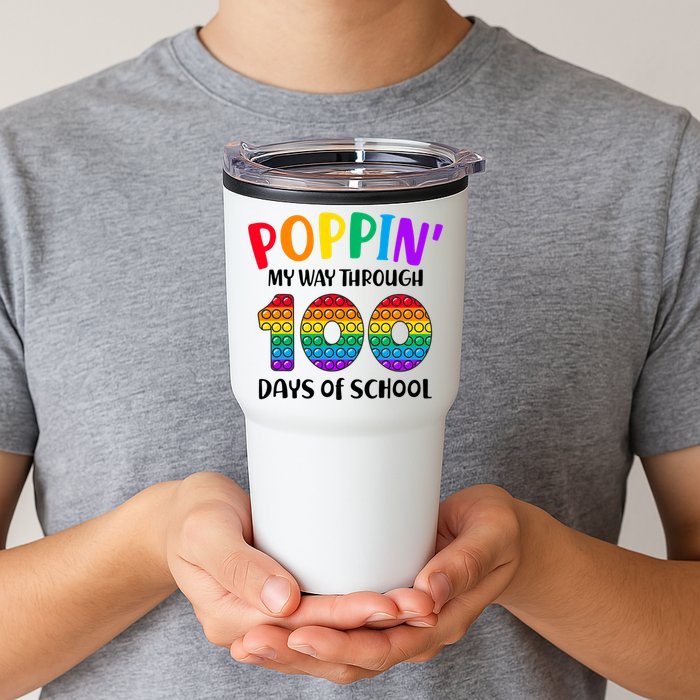 Poppin My Way Through 100 Days Of School Kids 100th Day Pop Tumbler