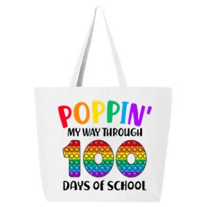 Poppin My Way Through 100 Days Of School Kids 100th Day Pop 25L Jumbo Tote