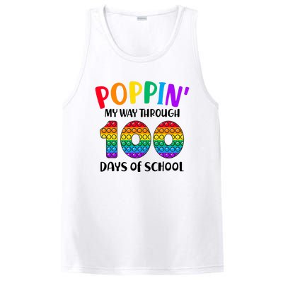 Poppin My Way Through 100 Days Of School Kids 100th Day Pop PosiCharge Competitor Tank