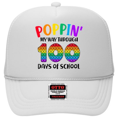 Poppin My Way Through 100 Days Of School Kids 100th Day Pop Trucker Hat