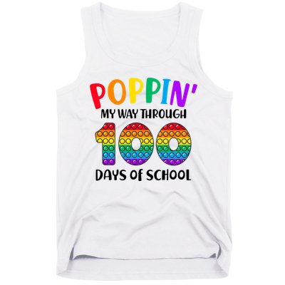 Poppin My Way Through 100 Days Of School Kids 100th Day Pop Tank Top