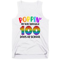 Poppin My Way Through 100 Days Of School Kids 100th Day Pop Tank Top