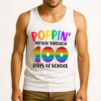 Poppin My Way Through 100 Days Of School Kids 100th Day Pop Tank Top
