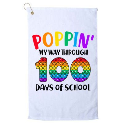 Poppin My Way Through 100 Days Of School Kids 100th Day Pop Golf Towel