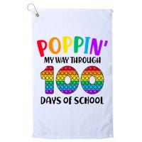 Poppin My Way Through 100 Days Of School Kids 100th Day Pop Golf Towel