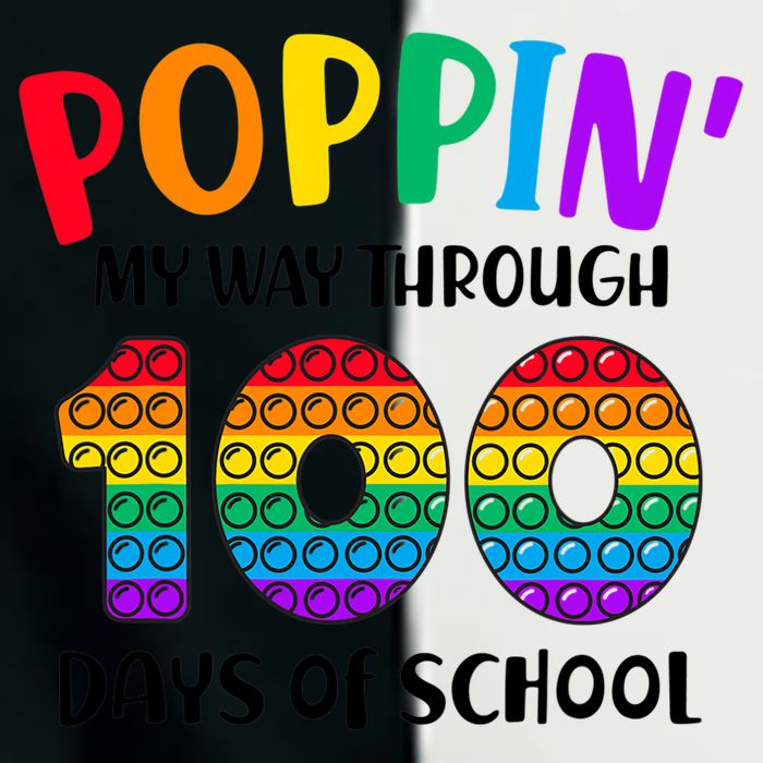 Poppin My Way Through 100 Days Of School Kids 100th Day Pop Infant Baby Jersey Bodysuit