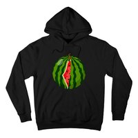 Palestine Map Watermelon Arabic Calligraphy  Hoodie