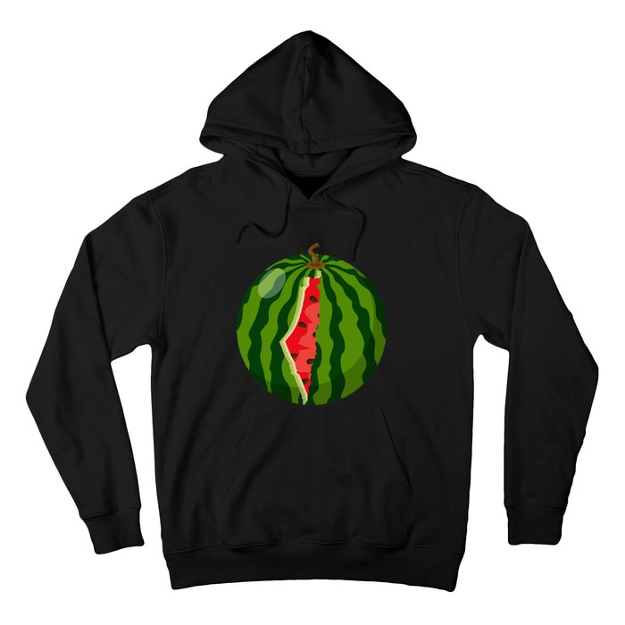 Palestine Map Watermelon Arabic Calligraphy  Hoodie