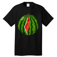 Palestine Map Watermelon Arabic Calligraphy  Tall T-Shirt