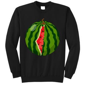 Palestine Map Watermelon Arabic Calligraphy  Tall Sweatshirt